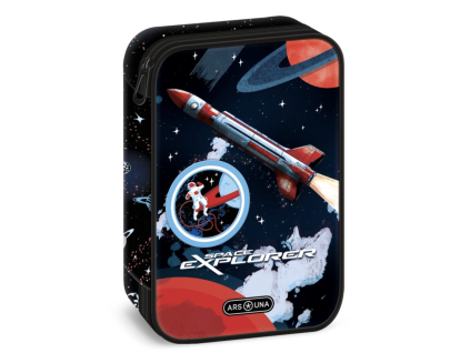 Školní penál Ars Una Space Explorer – dvoupatrový bez výbavy