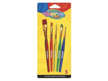 Sada 5 štětců Colorino – pro malé malíře