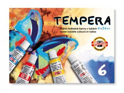 Tempery Koh-i-noor 6 barev – školní barvy do výtvarné výchovy