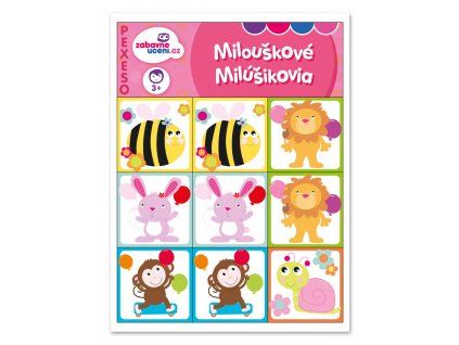 Zábavné učení Pexeso - Milouškové
