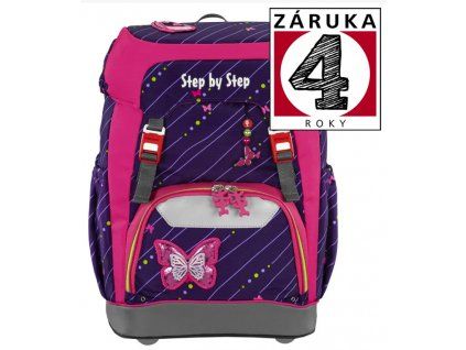 Školní batoh Step by Step GRADE Shiny Butterfly