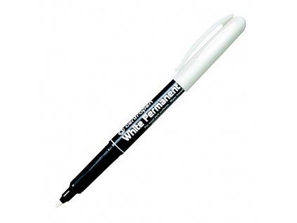 Permanentní bílý fix Centropen 2686 – 1,2 mm | psaní na plast, kov, sklo