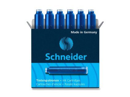 Schneider inkoustové bombičky 6 ks – modré