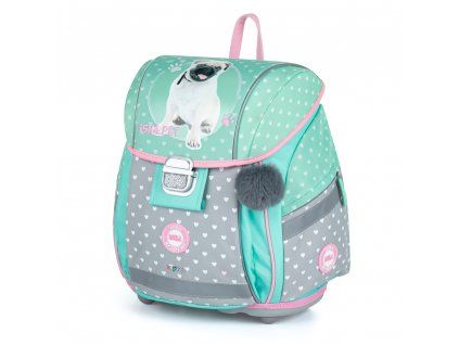 Školní aktovka Oxybag Premium Light Isha My Love Pet – pro prvňáčky, <900 g