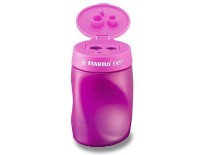 STABILO – ořezávátko EASYsharpener růžové (pro praváky, 3 otvory)