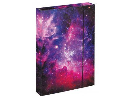 Desky na školní sešity A4 Jumbo Galaxy – pevné desky s hvězdným motivem