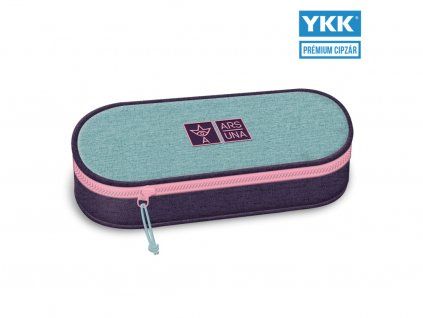 Školní pouzdro Ars Una Turquoise Purple oválné
