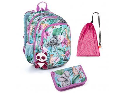 Školní batoh Topgal Safari ELLY 23004 SET MEDIUM