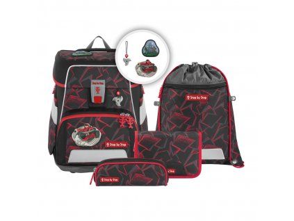 Školní aktovka SPACE pro prvňáčky - 5dílný set, Step by Step Ninja Yuma