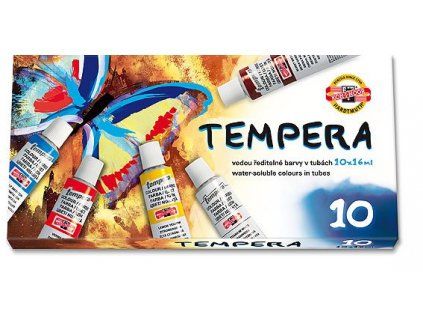 Koh-i-noor temperové barvy 10×16 ml – sada 10 barev