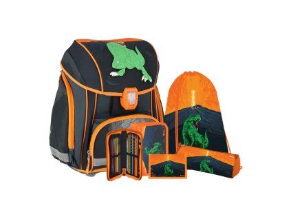 skolni batoh 5 dilny set smart 3d s led osvetlenim t rex