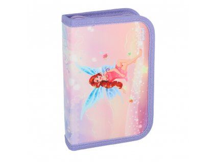 Spirit Školní penál Fairy – jednopatrový, 2 chlopně, vybavený
