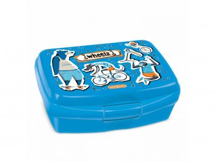 Box na svačinu Ars Una Wheelz – pro kluky, 160×130 mm