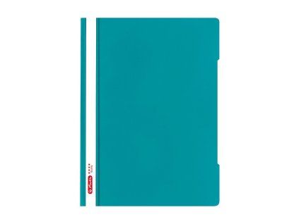 Rychlovazač A4 Color Blocking – tyrkysový, průhledná přední strana