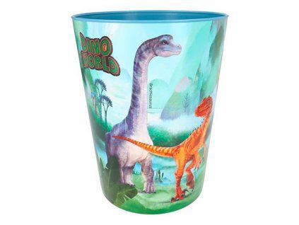 Odpadkový koš Dino World blue – modrý dinosauří koš