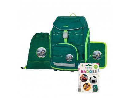 Školní batoh oxybag v setu - Set 4dílný OXY Sherpy Green