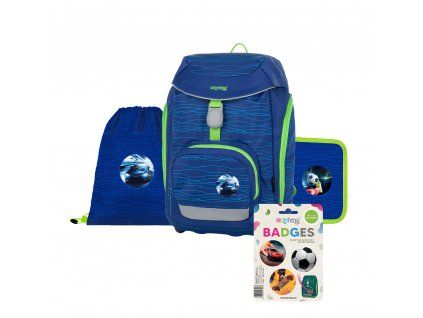 Školní batoh oxybag v setu - Set 4dílný OXY Sherpy Blue
