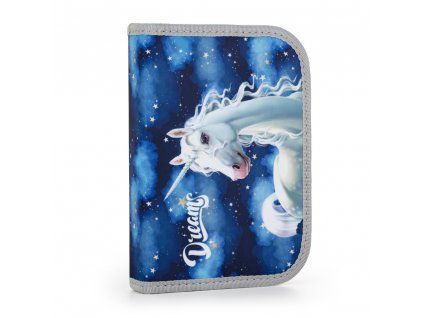 Školní penál OXY BAG Unicorn – 1 patro, 2 chlopně, prázdnýŠkolní penál OXY BAG Unicorn – 1 patro, 2 chlopně, prázdný