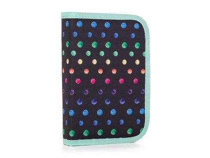 Školní penál OXY BAG Dots – 1 patro, 2 chlopně, prázdný