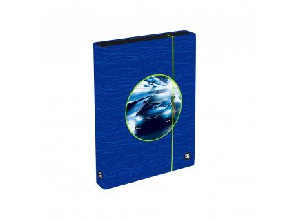 Box na sešity Jumbo A4 OXY Sherpy Blue – s gumičkou
