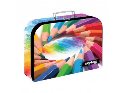 Oxybag Kufřík do školy 34 cm lamino – Pastelky
