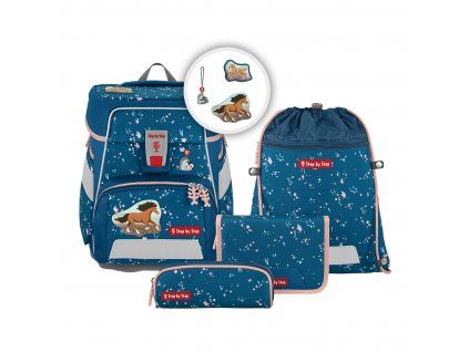 Školní aktovka SPACE pro prvňáčky - 5-dílný set, Step by Step Wild Horse Ronja