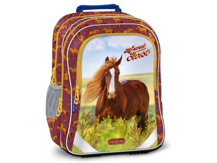 Ars Una školní batoh ERGOFIT My Sweet Horse 24 – lehká aktovka pro prvňačky
