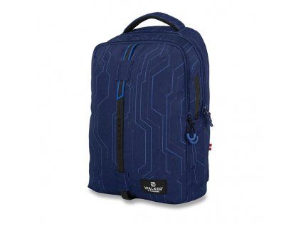 Studentský školní batoh WALKER Elite Cyber Blue 32 l
