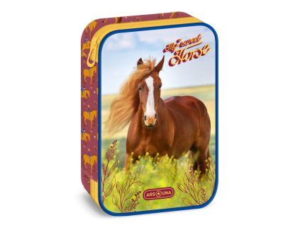 Velký penál Ars Una My Sweet Horse s klopou