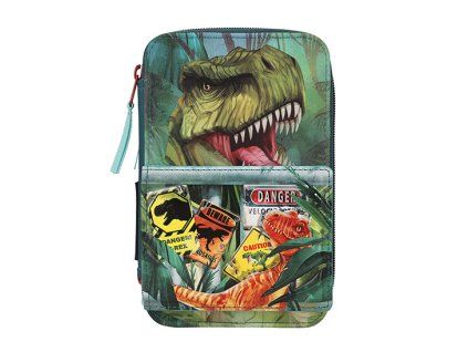 Školní penál Dino World 4 – 3patrový s výbavou