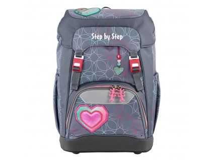 Školní batoh Step by Step GRADE Glitter Heart Hazle