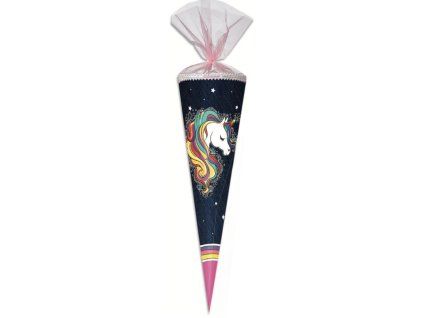 Kornout do školy 85 cm Unicorn hranatý tyl