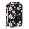 Školní penál Ars Una Flowery Black s klopou 1