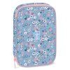 Školní penál Ars Una Pearl Blossom Blue s klopou
