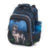 Školní set Bagmaster LUMI 24 F – Vlk (batoh + penál + vak) batoh obrázek
