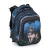 Školní set Bagmaster LUMI 24 F – Vlk (batoh + penál + vak) batoh