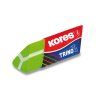 Kores pryž Trino Neon – trojhranná guma mix barev zelená