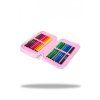 Růžový dvoupatrový penál Jumper Tie Dye – vybavený 3