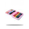 Růžový dvoupatrový penál Jumper Tie Dye – vybavený 4