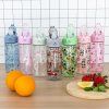 Láhev na pití s brčkem 500 ml Baagl – Tlapky 6