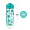 Láhev na pití s brčkem 500 ml Baagl – Delfín 4