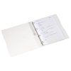 Pořadač A4 čirý Easy Orga – 4 kroužky, transparentní PP, hřbet 3 cm 2
