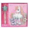 Diář Ylvi Unicorn & Stars – se zámkem a magickým UV fixem
