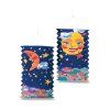Lampion papírový Sun & Moon – 28 cm (vytahovací)