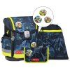 Školní aktovka Belmil Classy Plus T-Rex Lime – ergonomický 3dílný set pro kluky