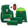 Školní aktovka Step by Step BASIS Green Graphics – 4dílný set