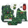 Školní aktovka Step by Step SPACE SHINE Dino Night Tyro – 5dílný set, AGR certifikát