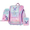 Školní aktovka pro prvňáčky Oxybag PREMIUM LIGHT Axolotl – školní set 3 ks