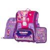 Školní aktovka pro prvňáčky Oxybag PREMIUM Playworld Girl – školní set 3 ks