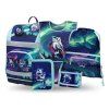 Školní set Baagl Zippy Plus Aurora II – aktovka, penál, sáček, peněženka a zástěra